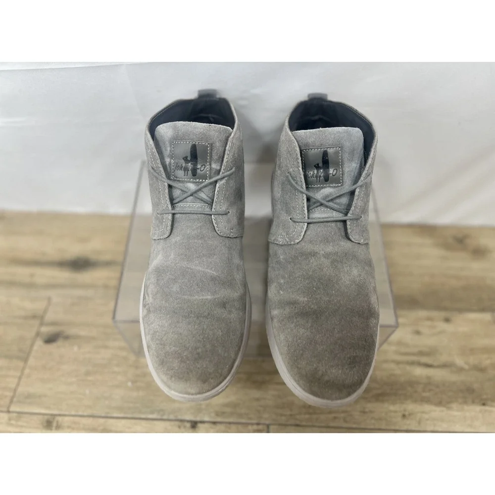 Johnnie-O Chill Chukka Mens 11M Grey Suede Leather Desert Boots Lightweight EVA‎
